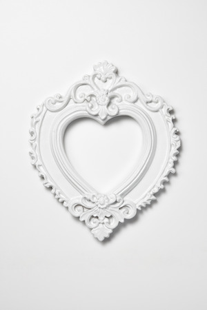 picture frame on white backgroundの写真素材