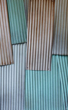 Tin fence backgroundの写真素材