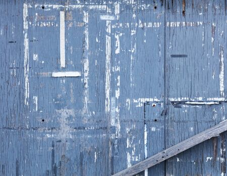 blue painted wallの写真素材