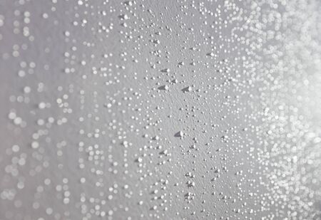 water drops on white backgroundの写真素材