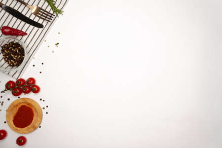 Vegetables and Fruits on white backgroundの写真素材