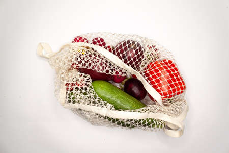 Vegetables and Fruits on white backgroundの写真素材