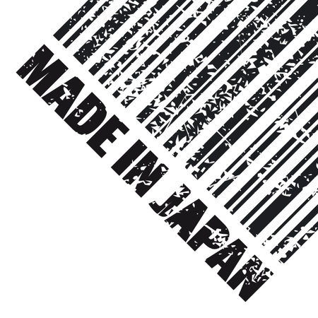 Vector illustration of grunge stamp marked "Made in Japan"のイラスト素材
