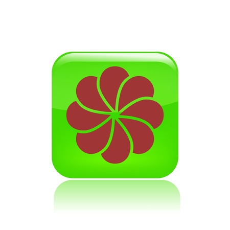 Vector illustration of single isolated abstract iconのイラスト素材