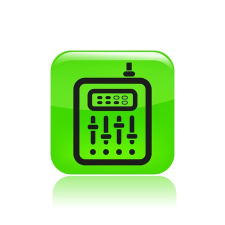 Vector illustration of single isolated mixer iconのイラスト素材