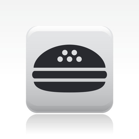 Vector illustration of single isolated sandwich iconのイラスト素材