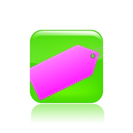 Vector illustration of single isolated label iconのイラスト素材