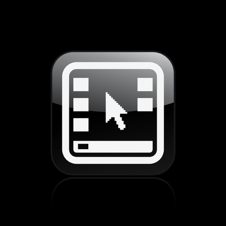 Vector illustration of single isolated desktop iconのイラスト素材