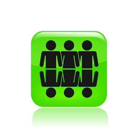 Vector illustration of single isolated social network icon のイラスト素材