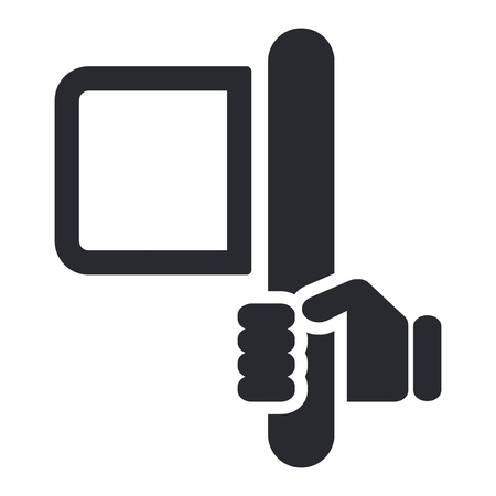 Vector illustration of single isolated flag icon のイラスト素材