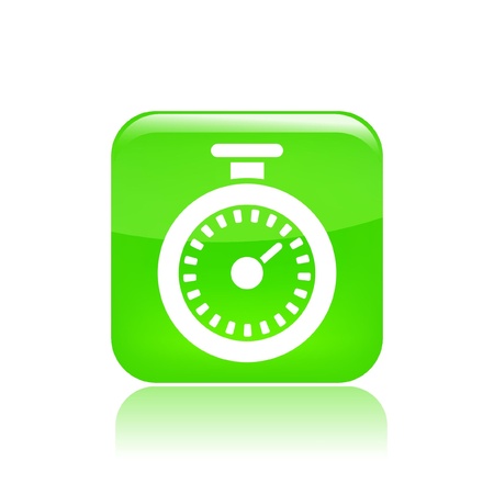 Vector illustration of single isolated chronometer icon のイラスト素材