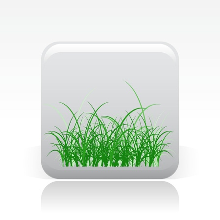 Vector illustration of single isolated grass icon のイラスト素材