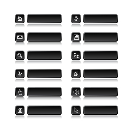 Vector illustration of single isolated pixel icons setのイラスト素材