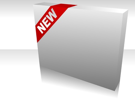 Vector illustration of single isolated new box icon のイラスト素材