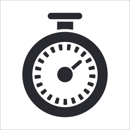 Vector illustration of single isolated timer iconのイラスト素材
