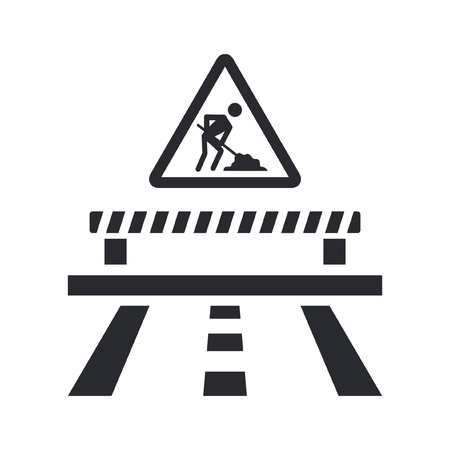 Vector illustration of single isolated work in progress iconのイラスト素材