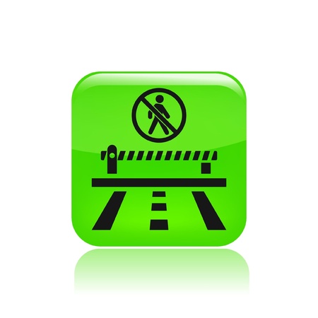 Vector illustration of single isolated road iconのイラスト素材