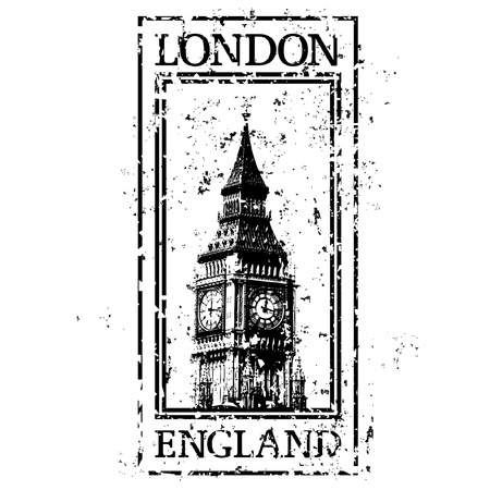 Vector illustration of single isolated London iconのイラスト素材