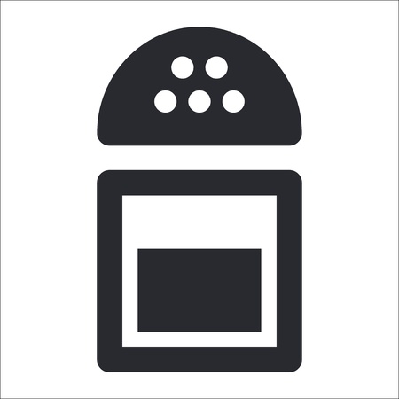 Vector illustration of single isolated salt iconのイラスト素材