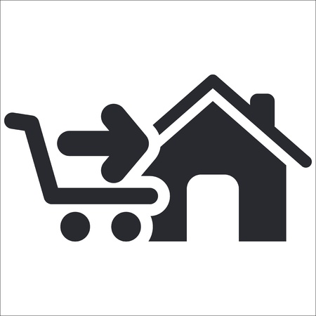 Vector illustration of single isolated buy iconのイラスト素材