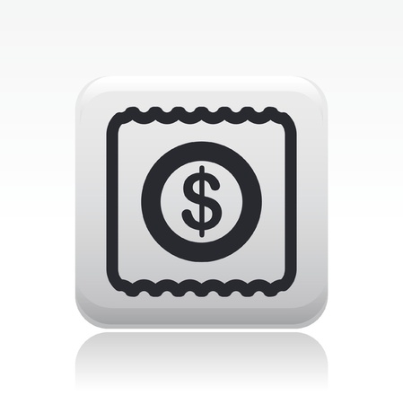 Vector illustration of single isolated pay iconのイラスト素材
