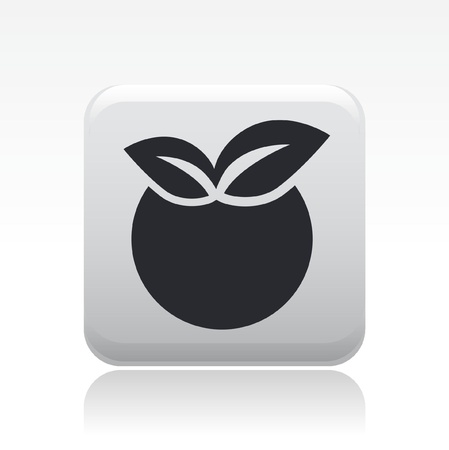 Vector illustration of single isolated apple iconのイラスト素材