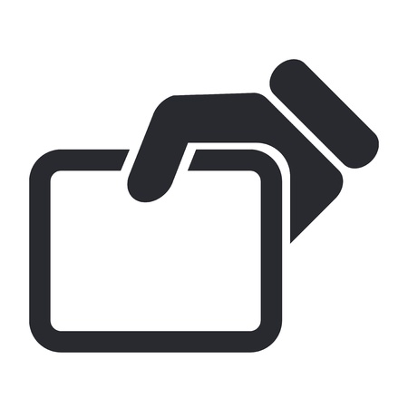 Vector illustration of single isolated show document iconのイラスト素材