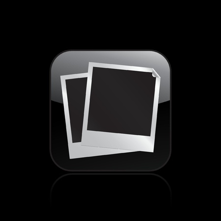 Vector illustration of single isolated photo iconのイラスト素材