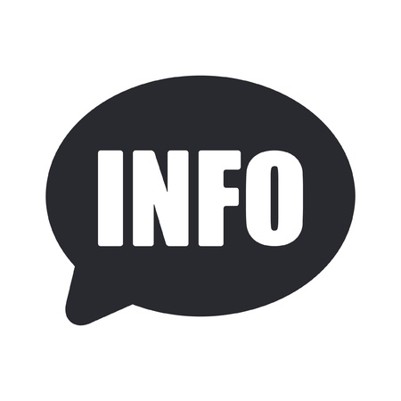 Vector illustration of single isolated info iconのイラスト素材