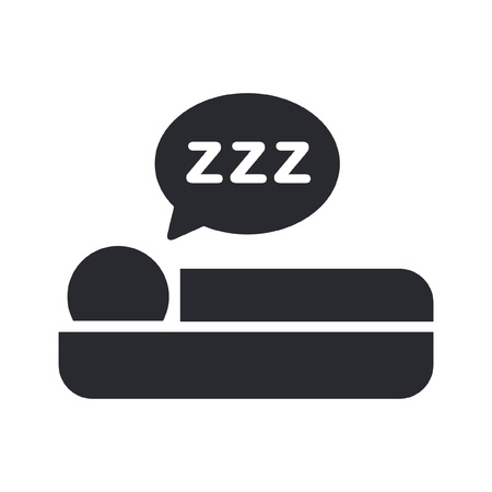 Vector illustration of single isolated sleep iconのイラスト素材