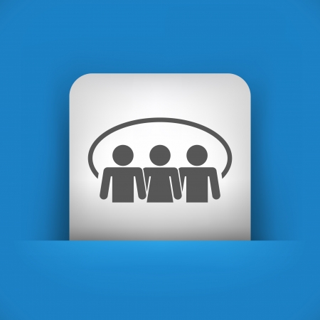 Vector illustration of single blue and gray isolated icon.のイラスト素材