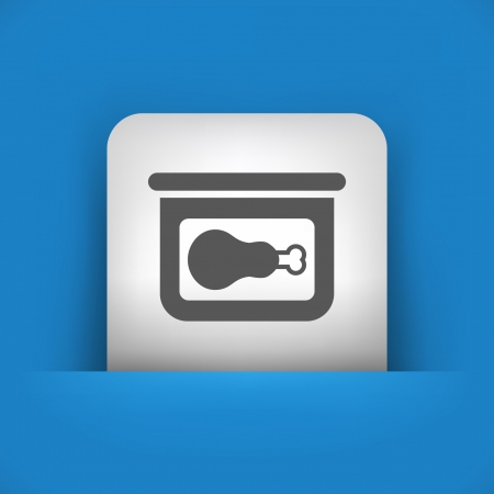 Vector illustration of single blue and gray isolated icon.のイラスト素材