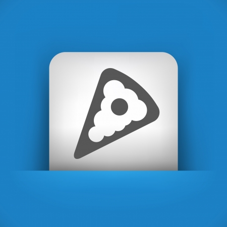 Vector illustration of single blue and gray isolated icon.のイラスト素材