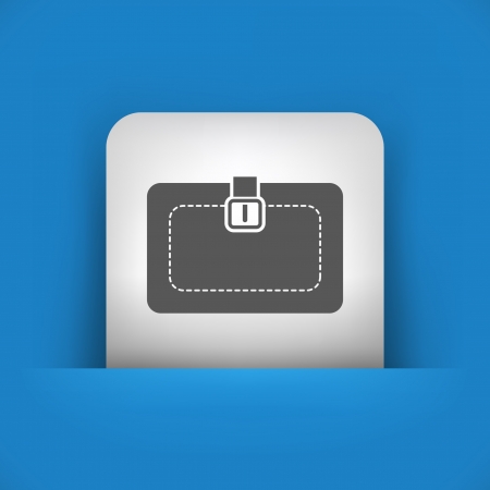 Vector illustration of single blue and gray isolated icon.のイラスト素材