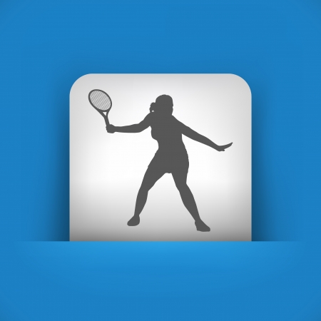 Vector illustration of single blue and gray isolated icon.のイラスト素材