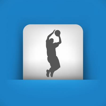 Vector illustration of single blue and gray isolated icon.のイラスト素材