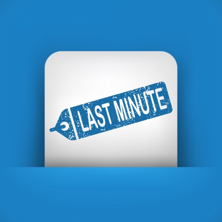 Last minute label iconのイラスト素材