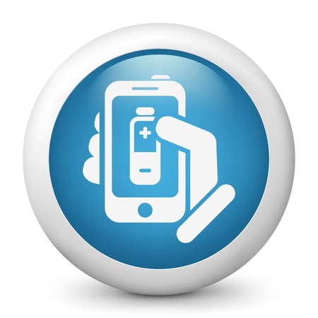 Battery level smartphone iconのイラスト素材