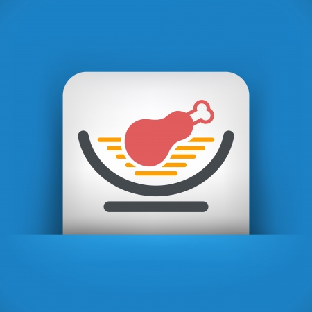 Meat recipe concept iconのイラスト素材