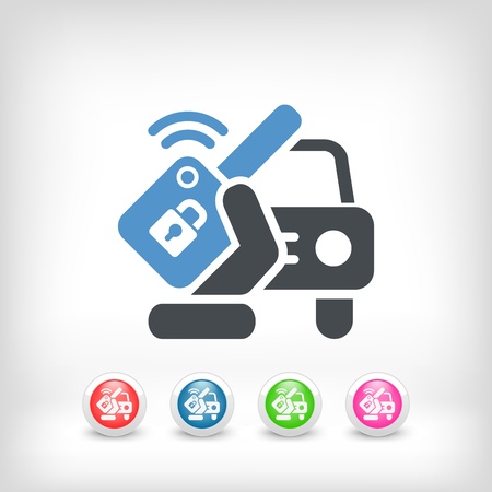 Car remote keyのイラスト素材