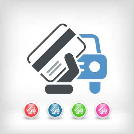 Car document iconのイラスト素材