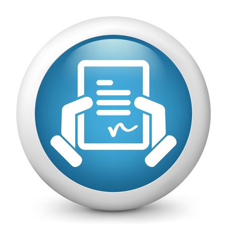Document signature iconのイラスト素材