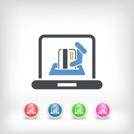 Online shopping iconのイラスト素材