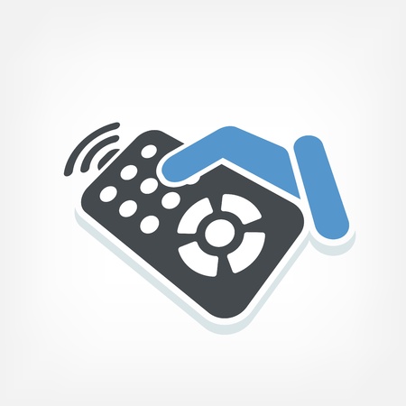 Remote control label iconのイラスト素材