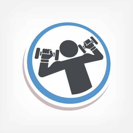 Gym icon 3dのイラスト素材