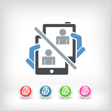 Mobile chat iconのイラスト素材