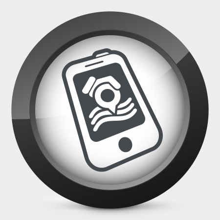 Sea position pointer applicationのイラスト素材