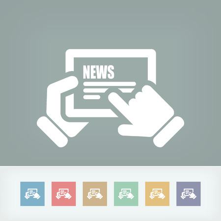 Web journal iconのイラスト素材