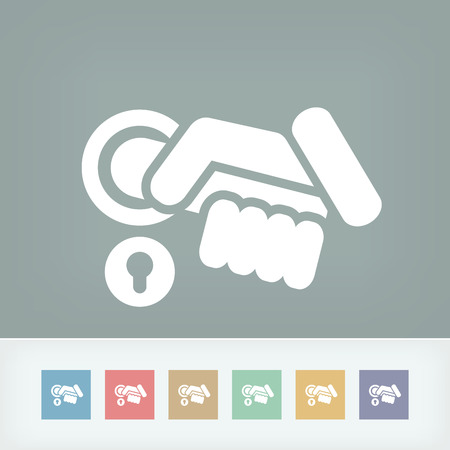 Access handle icon conceptのイラスト素材