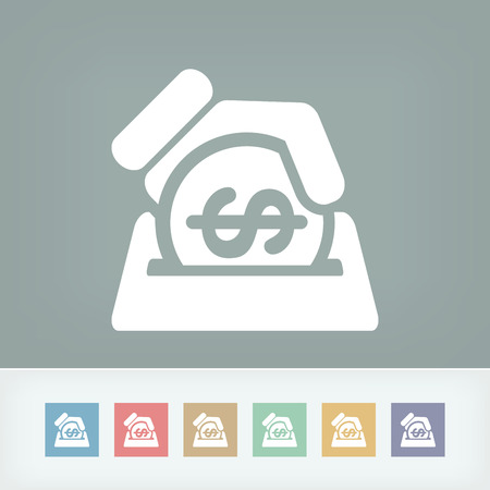 Business coin iconのイラスト素材